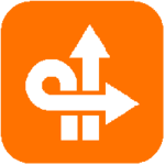 Road junction icon